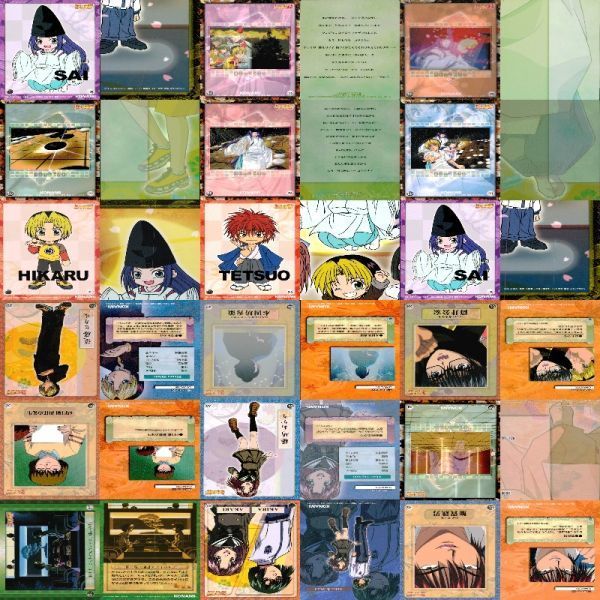 ヒカルの碁 カード まとめ 小畑健 KONAMI コナミ　セミコンプ　裏表　g986 sn9 0623_画像2