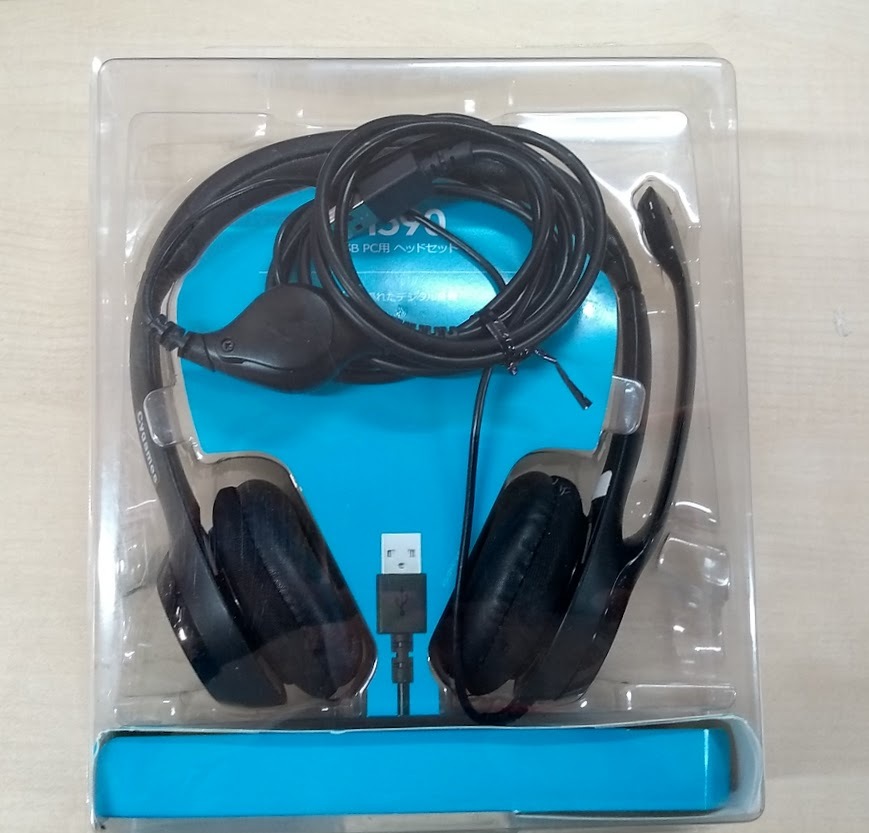 ●Logicool　Headset H390 USB PC用 ベッドセット_画像1