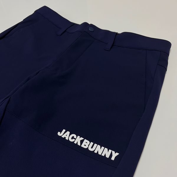 【Jack Bunny!! By PEARLY GATES】 ジャックバニー メンズ ロングパンツ /ダンボールニット・ソリッド/ NV ≪サイズ6≫_画像3