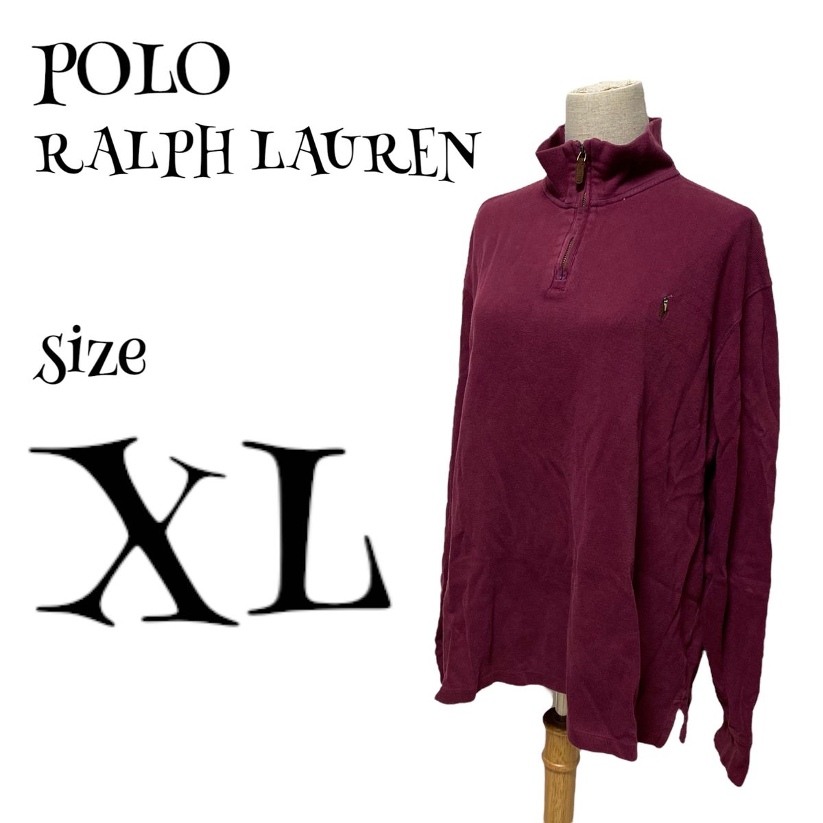 POLO Ralph Lauren ポロ ラルフローレン☆ コットンニットハーフジップセーター