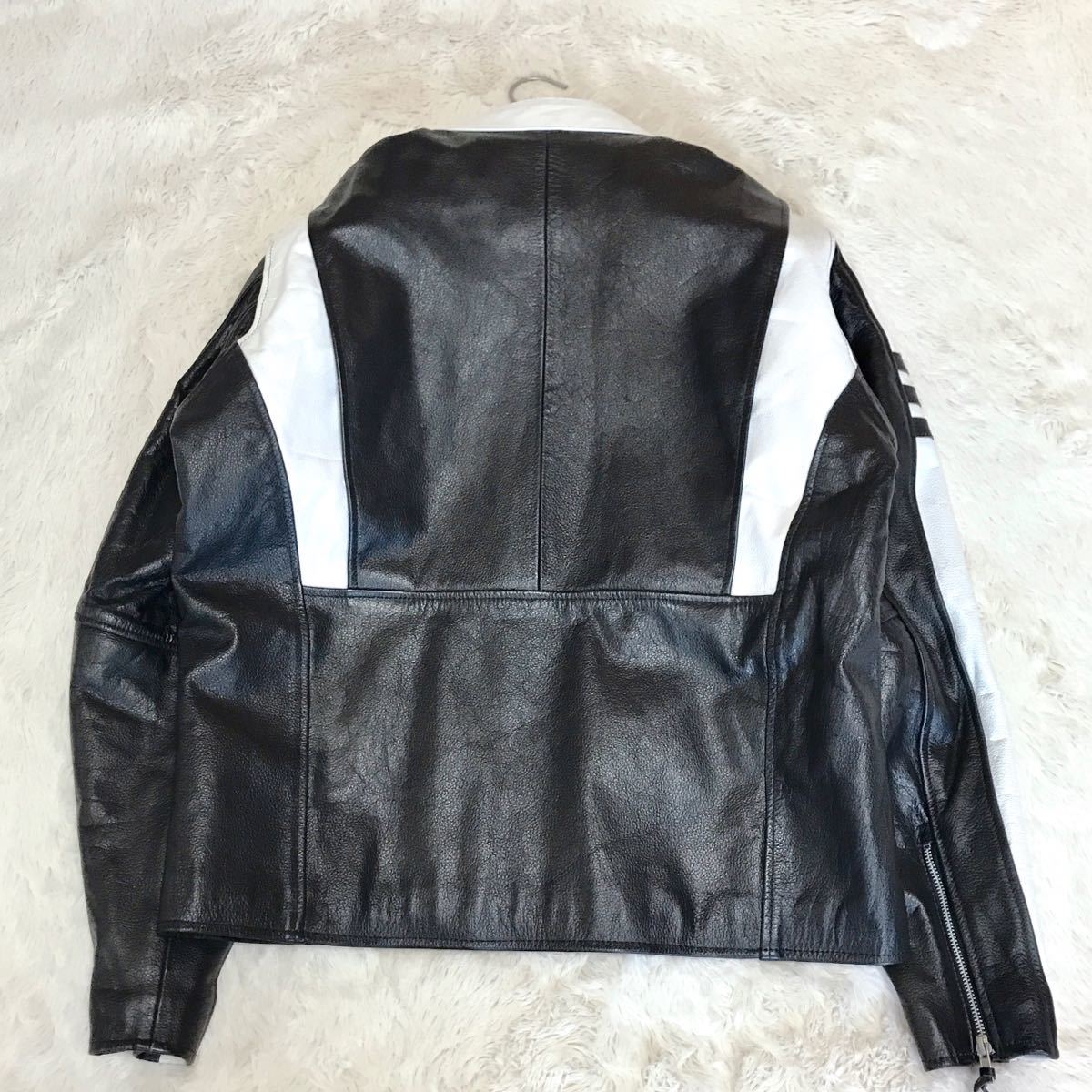 FREEDOM バイカラー シングル レザージャケット ライダース FREEDOM バイカラー シングル レザージャケット ライダース