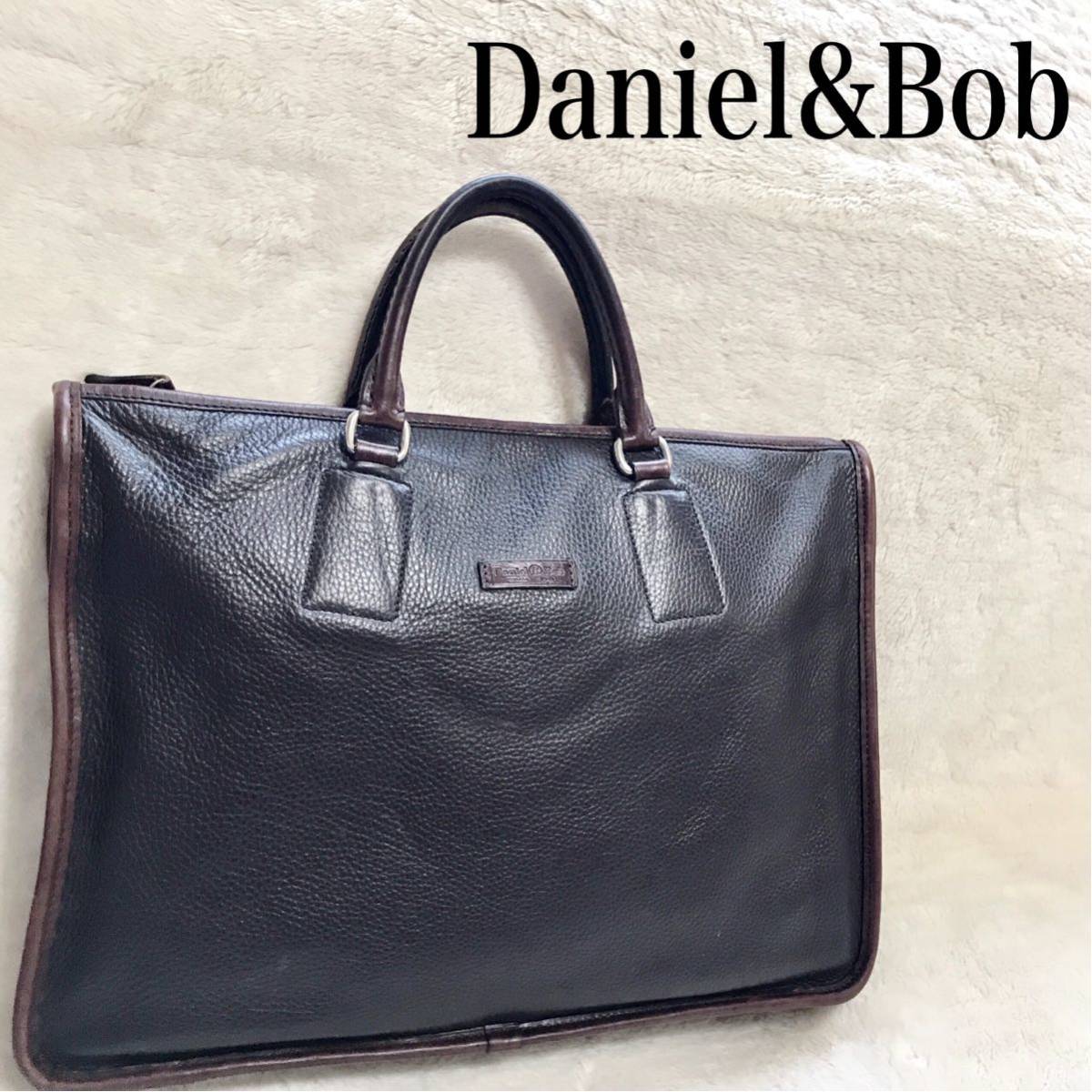 上品】 美品 Daniel&Bob オールレザー ブリーフケース ビジネスバッグ