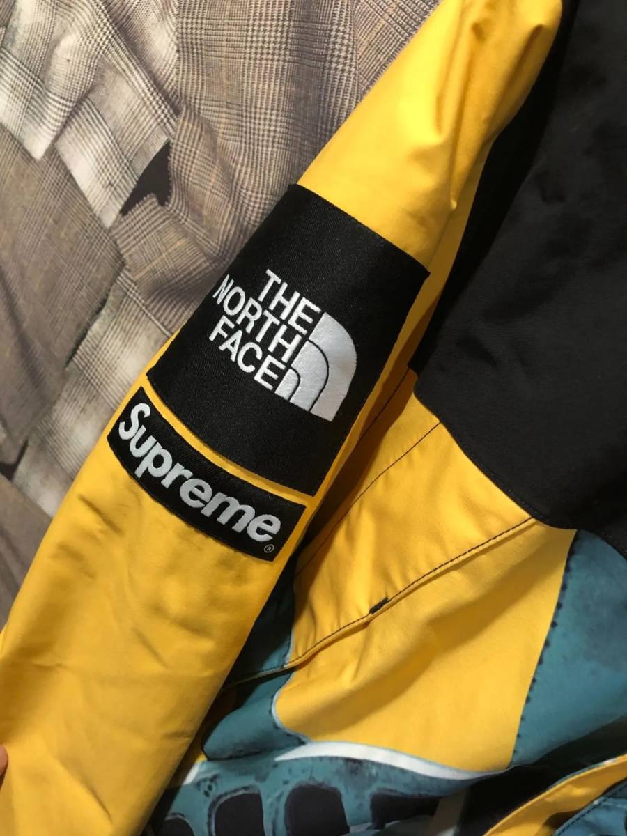 Supreme シュプリーム THE NORTH FACE ノースフェイス 19AW 自由の女神 マウンテンジャケット NP61902I サイズS イエロー FKの画像4