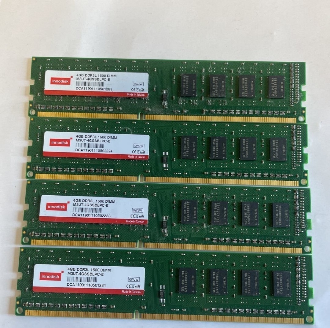 デスクトップ用 4GB DDR3L 1600 DIMM 4枚セット_画像1