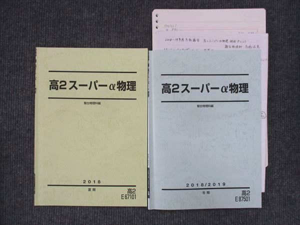 VJ14-037 駿台 高2 スーパーα物理 状態良い 2018/2019 夏期/冬期 計2冊 高橋法彦 11m0D_画像1