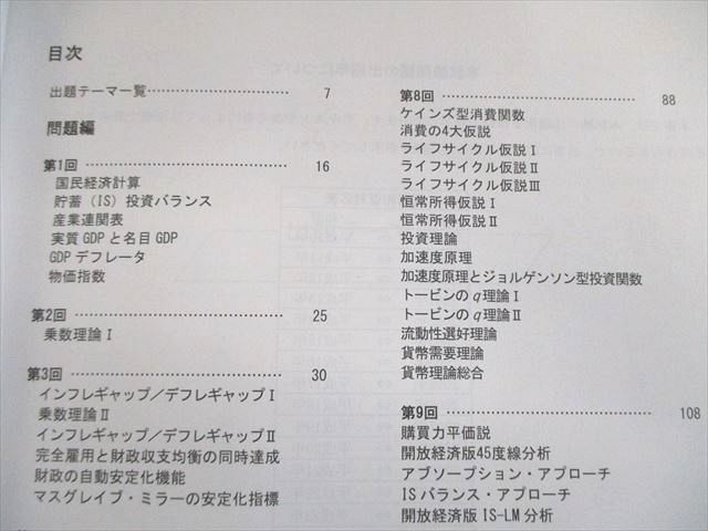 VK01-082 TAC 公務員講座 ミクロ経済学/マクロ経済学 問題集/講義ノート 2023年合格目標 未使用品 計6冊 73R4D_画像2