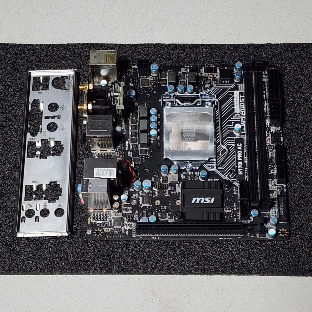 MSI H170I PRO AC IOパネル付属 LGA1151 Mini-ITXマザーボード 第6・7世代CPU対応 最新Bios 動作確認済 PCパーツ