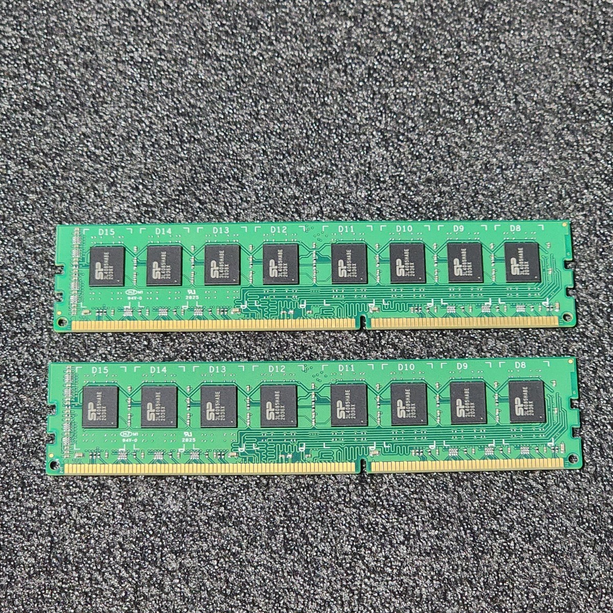 SiliconPower DDR3-1600MHz 16GB (8GB×2枚キット) SP008GBLTU160N02 動作確認済み デスクトップ用 PCメモリ _画像3
