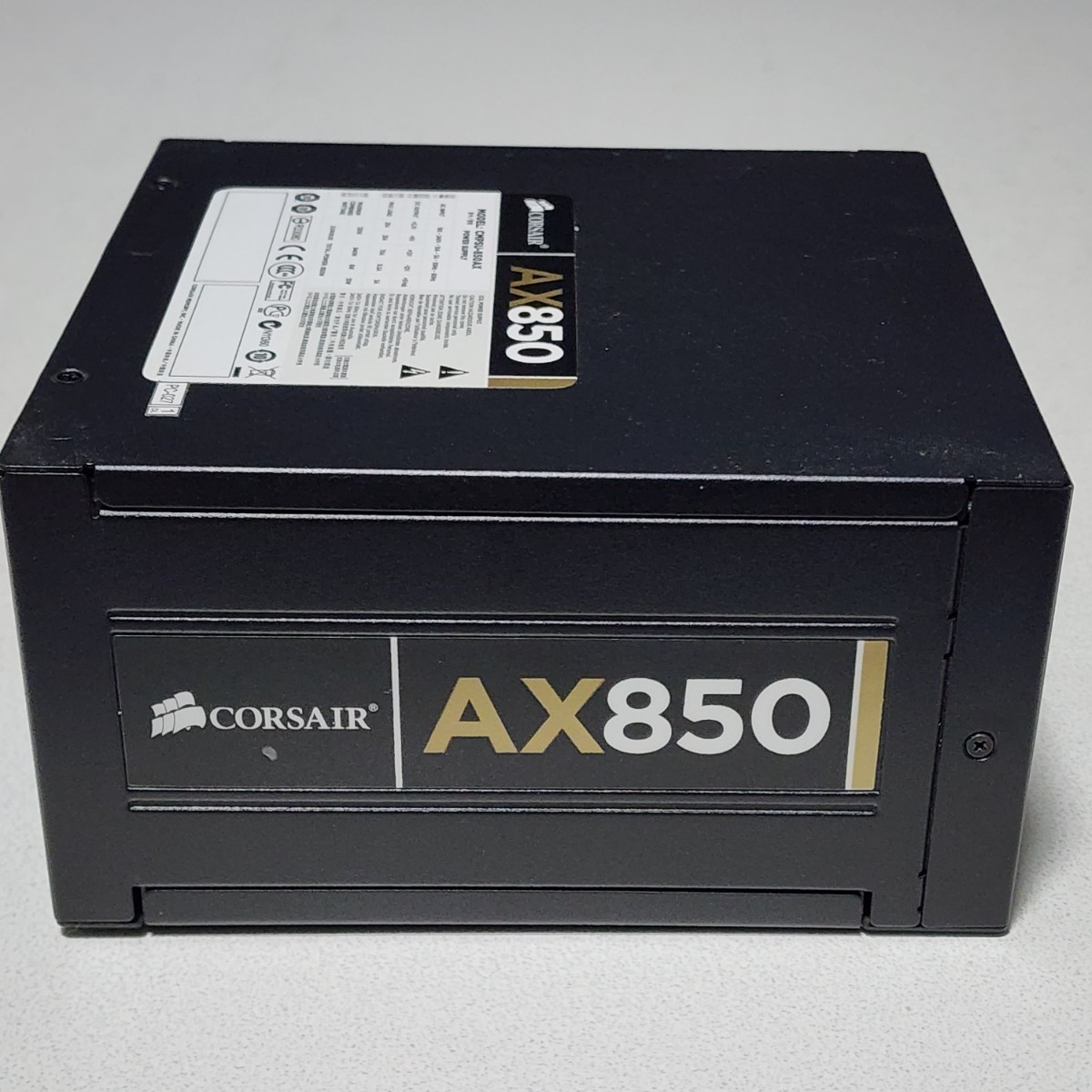 CORSAIR AX850(CMPSU-850AX) 850W 80PLUS GOLD認証 ATX電源ユニット フルプラグイン 動作確認済み PCパーツ_画像1