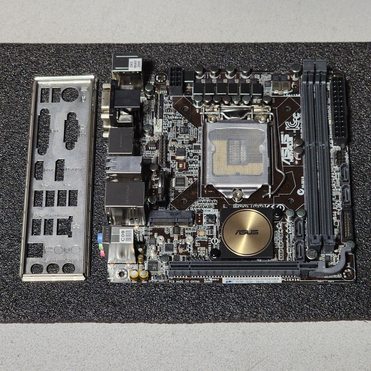 ASUS H97I-PLUS IOパネル付属 LGA1150 Mini-ITXマザーボード 第4・5世代CPU対応 最新Bios 動作確認済 PCパーツ