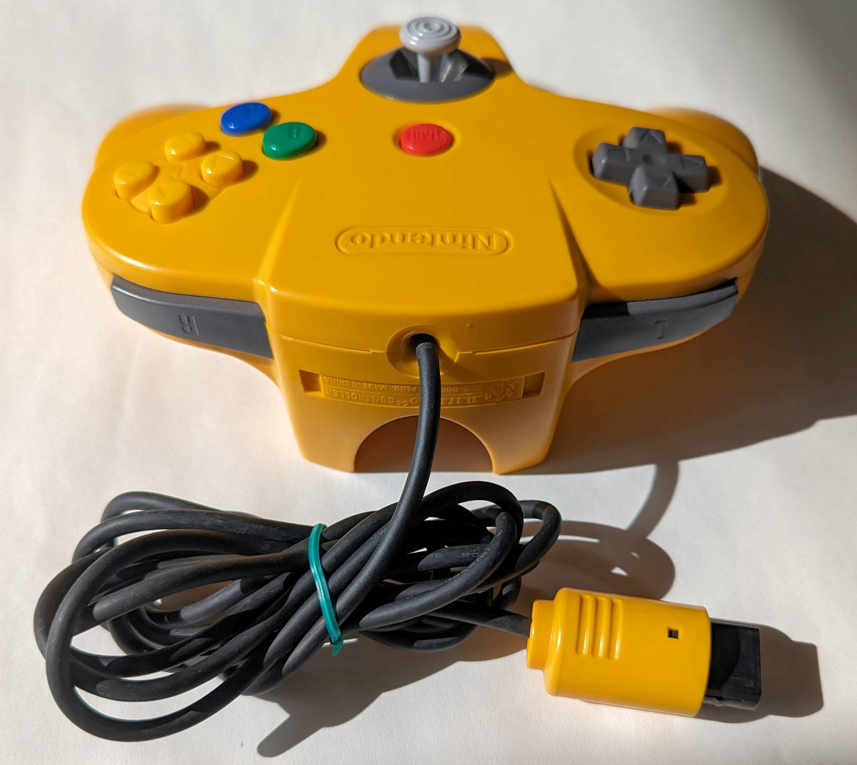 N64 任天堂 コントローラ ブロス イエロー NINTENDO 64 CONTROLLER Yellow ★ 任天堂 ニンテンドー64の画像5