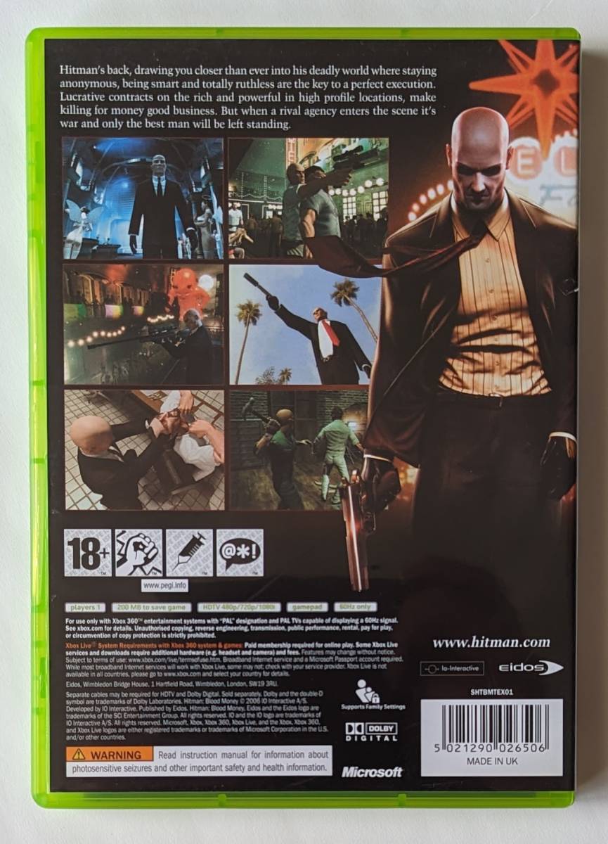 ヒットマン ブラッドマネー HITMAN BLOOD MONEY アジア版 ★ XBOX 360 / XBOX ONE / SERIES X