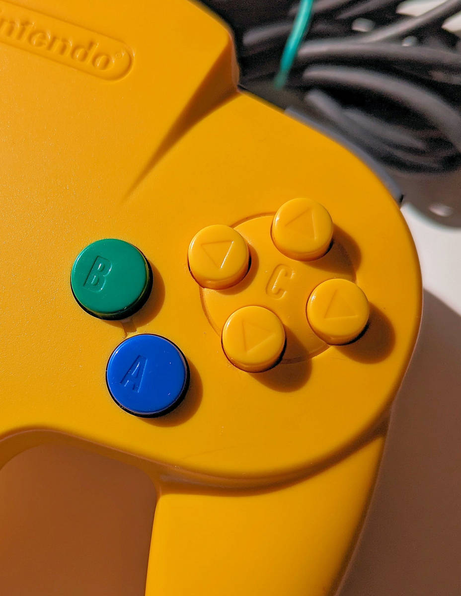 N64 任天堂 コントローラ ブロス イエロー NINTENDO 64 CONTROLLER Yellow ★ 任天堂 ニンテンドー64の画像4