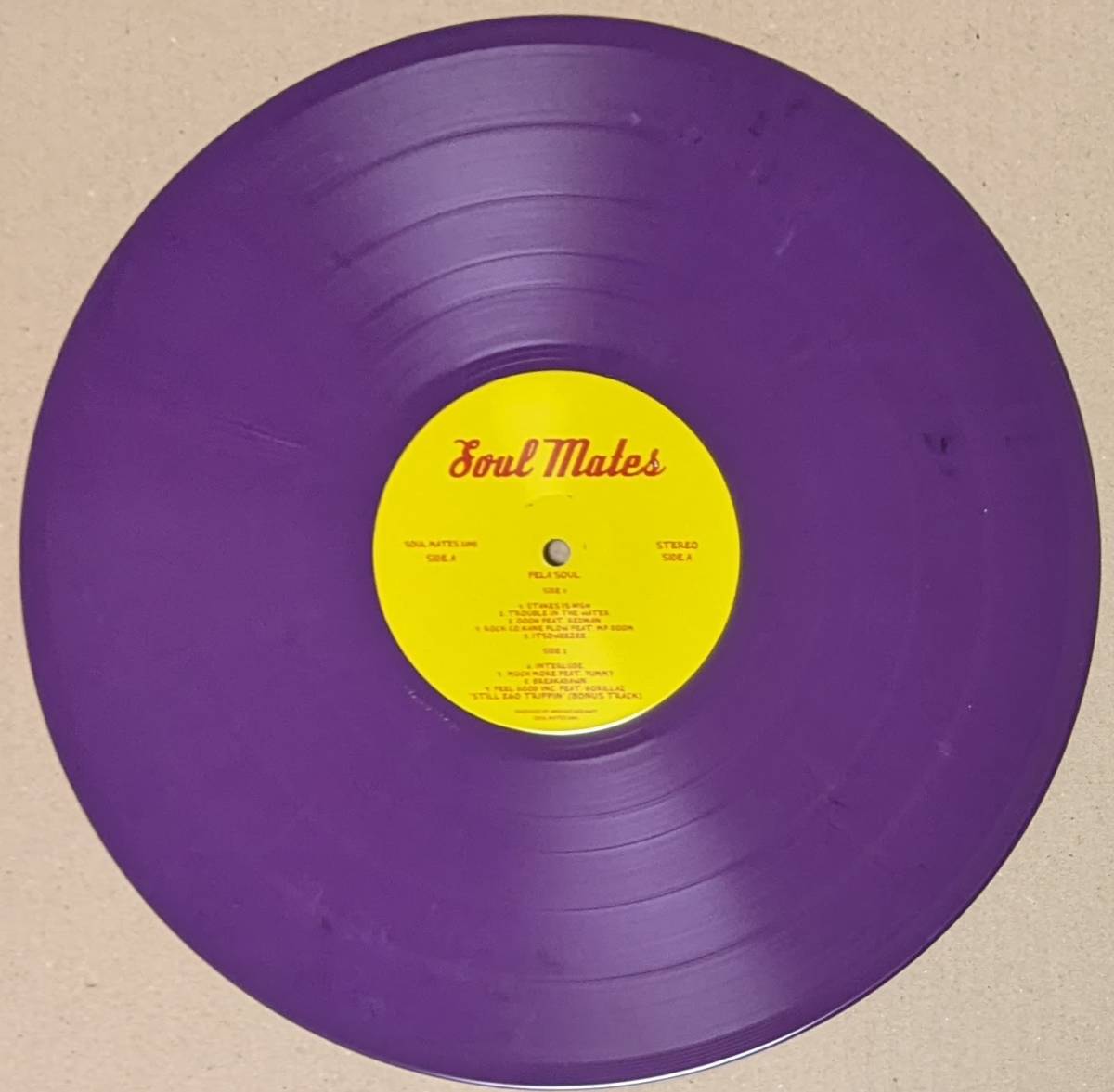 Amerigo Gazaway - Fela Kuti vs De La Soul - Fela Soul ボーナス・トラック1曲追加収録限定パープル・カラー・アナログ・レコード
