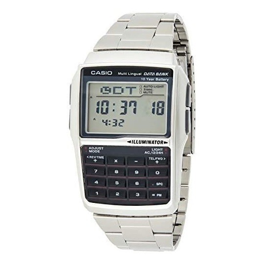 CASIO Casio Data Bank новый товар DBC32D-1A серебряный наручные часы не использовался товар обратный импортные товары 