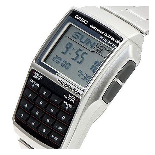CASIO Casio Data Bank новый товар DBC32D-1A серебряный наручные часы не использовался товар обратный импортные товары 