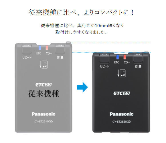 【セットアップ込み】お得なETC2.0車載器 CY-ET2620GD Panasonic 新セキュリティ対応 ナビレス 音声案内 アンテナ分離型 12V/24V 新品_画像7