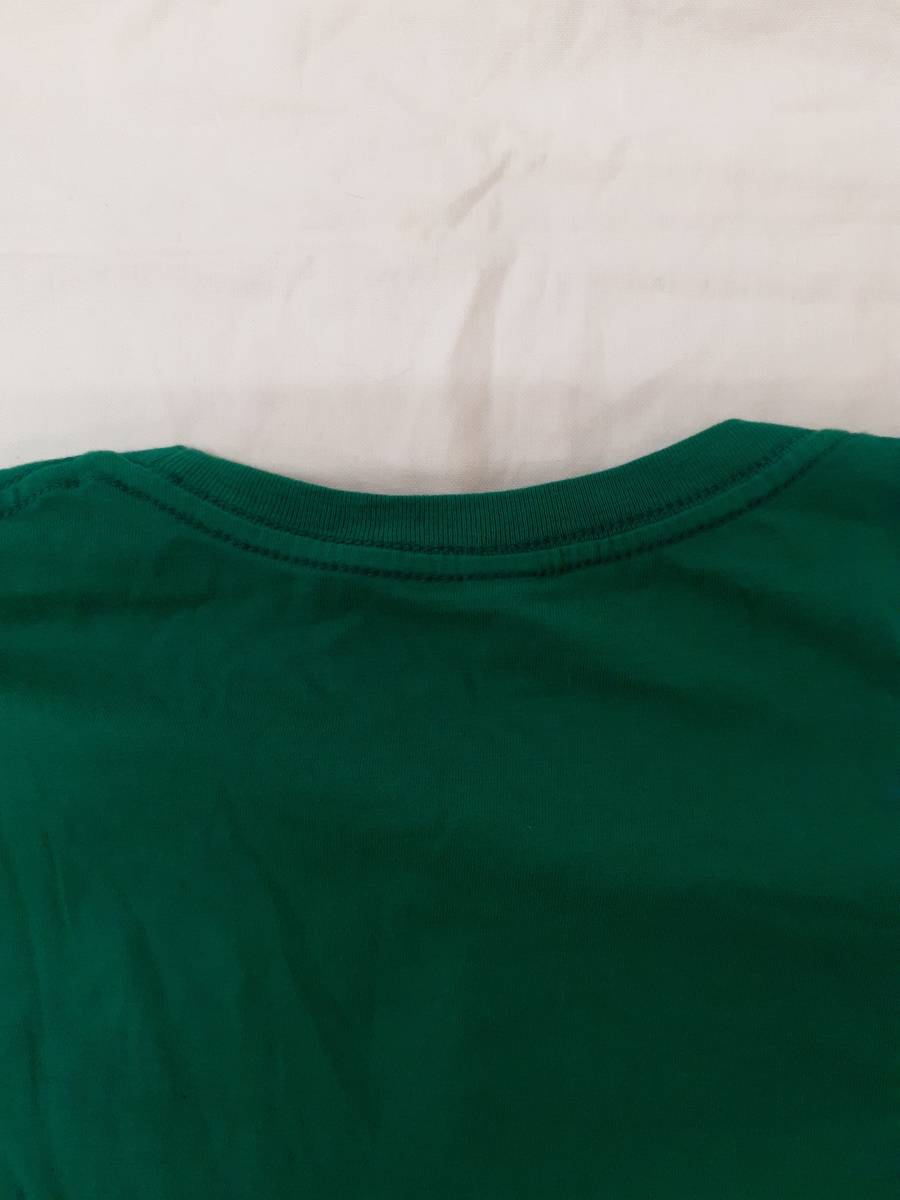 LUCKY PIERROT　ラッキーピエロ　クルーネック半袖Tシャツ　グリーン・イエロー　Sサイズ　レディース　01_画像8