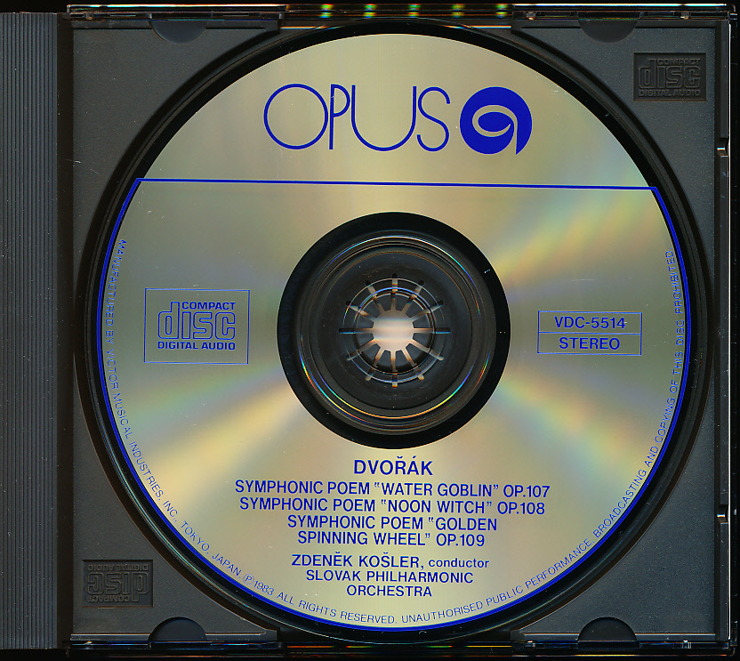 初期盤 OPUS/VDC　ドヴォルザーク　交響詩全集　コシュラー　2CDセット_画像4