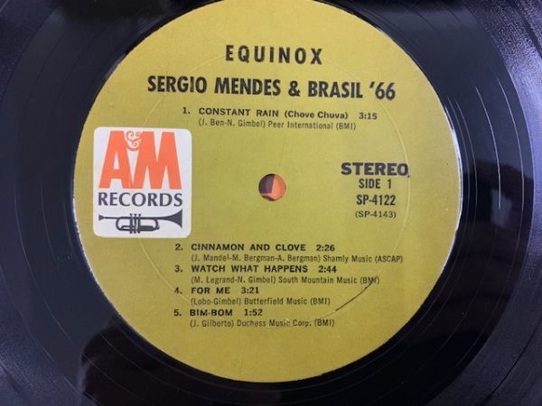 米 セルジオ・メンデス SERGIO MENDES & BRASIL '66 / EQUINOX US盤 A&M SP4122 ブラジル音楽_画像5