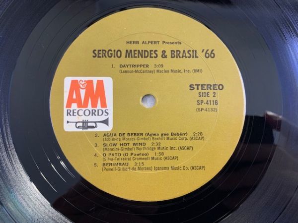 米 セルジオ・メンデス Herb Alpert Presents Sergio Mendes & Brasil '66 US盤 A&M SP4116 ブラジル音楽 マシュ・ケ・ナダ_画像5