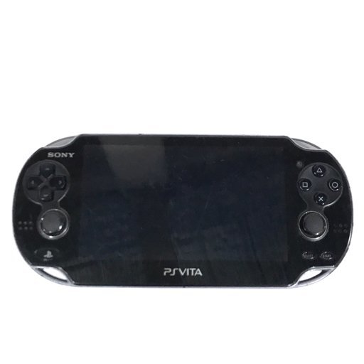 1円 SONY PCH-1000 PS VITA ゲーム機 本体 ブラック プレイステーションVITA_画像1