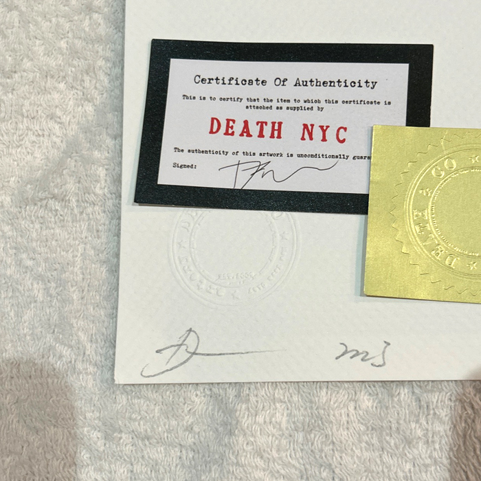 DEATH NYC マイケル・ジョーダン NBA キース・ヘリング SNKRS NIKE 世界限定100枚 ポップアート アートポスター 現代アート KAWS Banksy_画像2