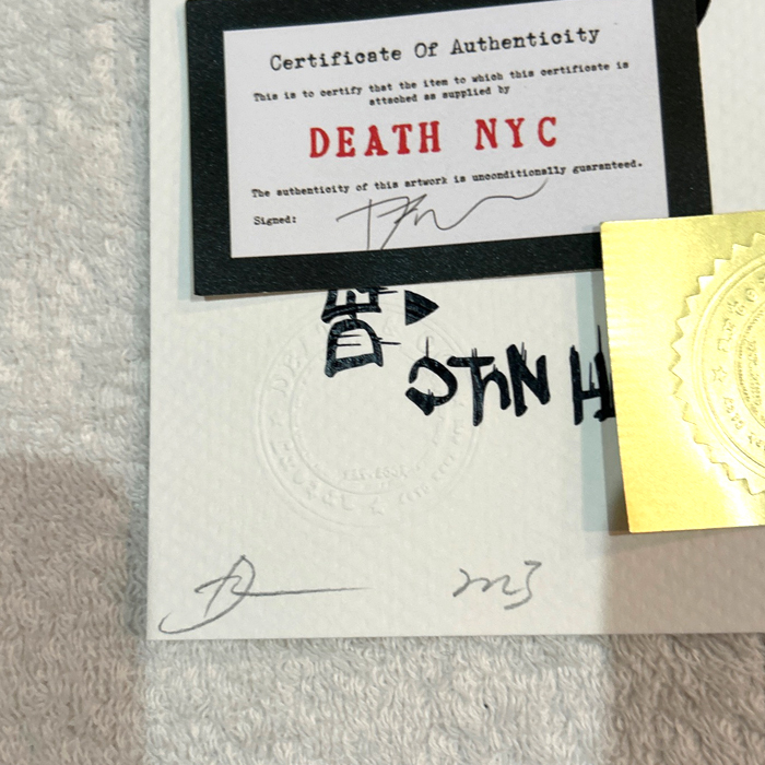 DEATH NYC スヌーピー SNOOPY ルイヴィトン LOUISVUITTON ポップアート 世界限定100枚 PEANUTS アートポスター 現代アート KAWS Banksy_画像2