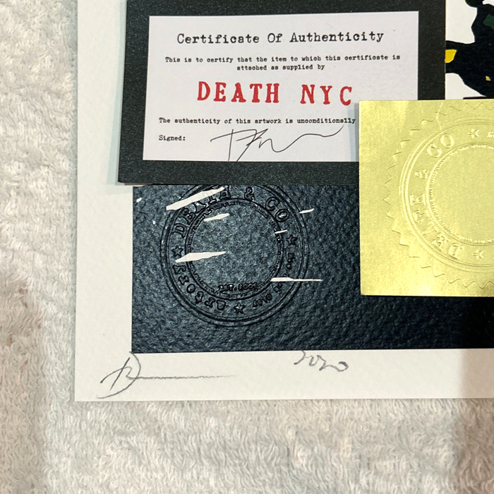 DEATH NYC スヌーピー SNOOPY ルイヴィトン LOUISVUITTON ポップアート PEANUTS アートポスター 現代アート 世界限定100枚 KAWS Banksy_画像2