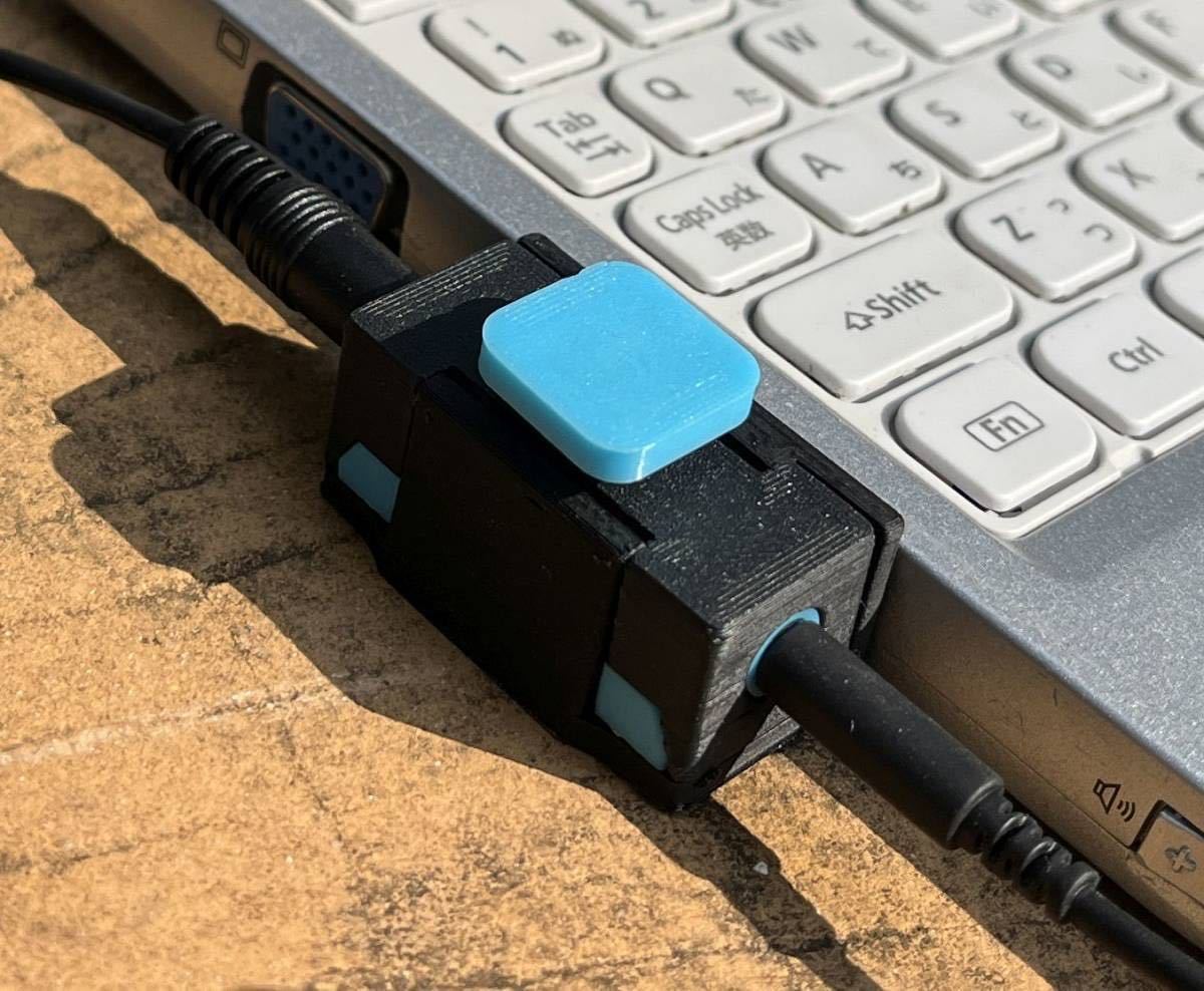 ＜セット＞PCヘッドセット向けPTTスイッチ★ヤエス・アルインコ・ケンウッドのハンディ機やFT-857,FT-857などで使用可能に_USB端子にゴム製の板を差し込んで固定