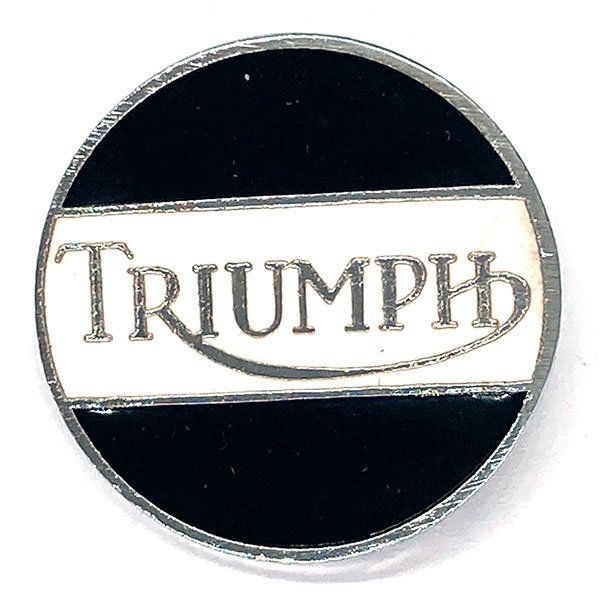 トライアンフ ビンテージ ロゴ ピンバッジ Triumph Vintage Logo Pin 英車 単車 バイク バイカー UK Biker Cafe Racer Caferacerの画像1