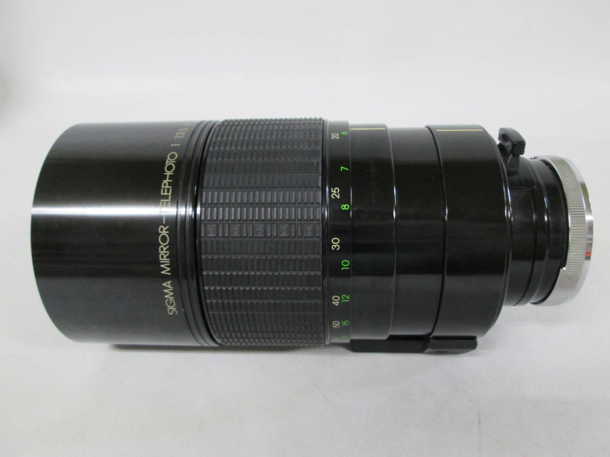 【1109n Y6503】1円～ シグマ SIGMA MIRROR-TELEPHOTO 1:13.5 f=1000mm MULTI-COATED レンズ 一眼 マニュアルフォーカス ケース付き _画像4