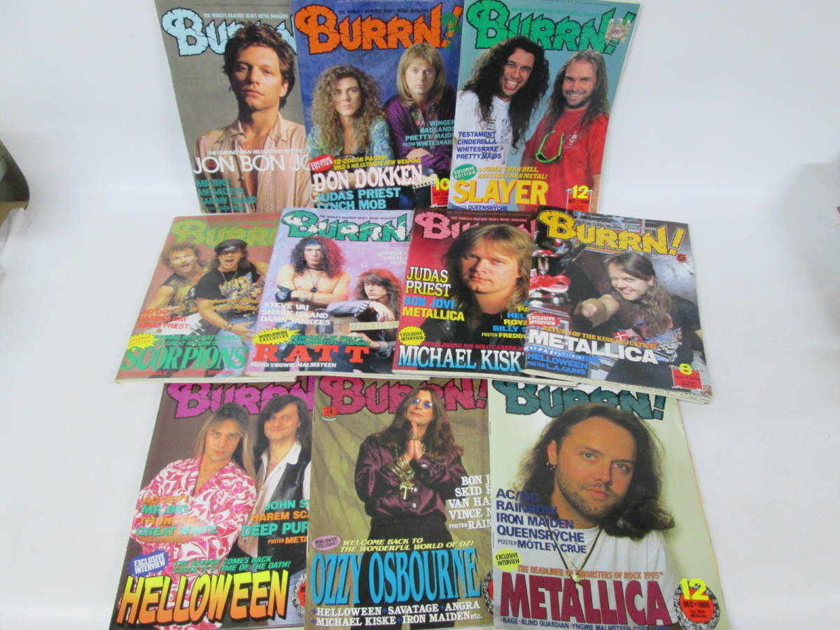 【1115n Y6678】BURRN! 雑誌 31冊まとめ 1990,1991,1995,1996,1997年発行＋イングウェイ・マルムスティーン 95年 ジャパンツアーパンフ_画像5