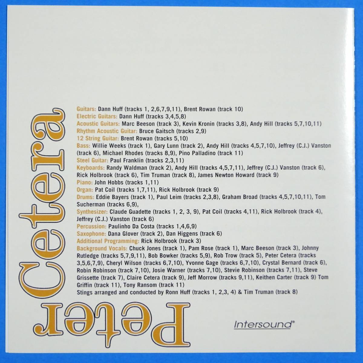 CD　ピーター・セテラ　PETER CETERA / ONE CLEAR VOICE　US盤　2005年　ソフトロック　シカゴの元ヴォーカル_画像5