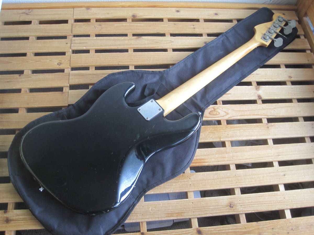 Squier by Fender(スクワイアー フェンダー)JB355 BLK★Eシリアル MADE IN JAPAN フジゲン 日本製 ジャズベースタイプ 中古ジャンク品_画像5