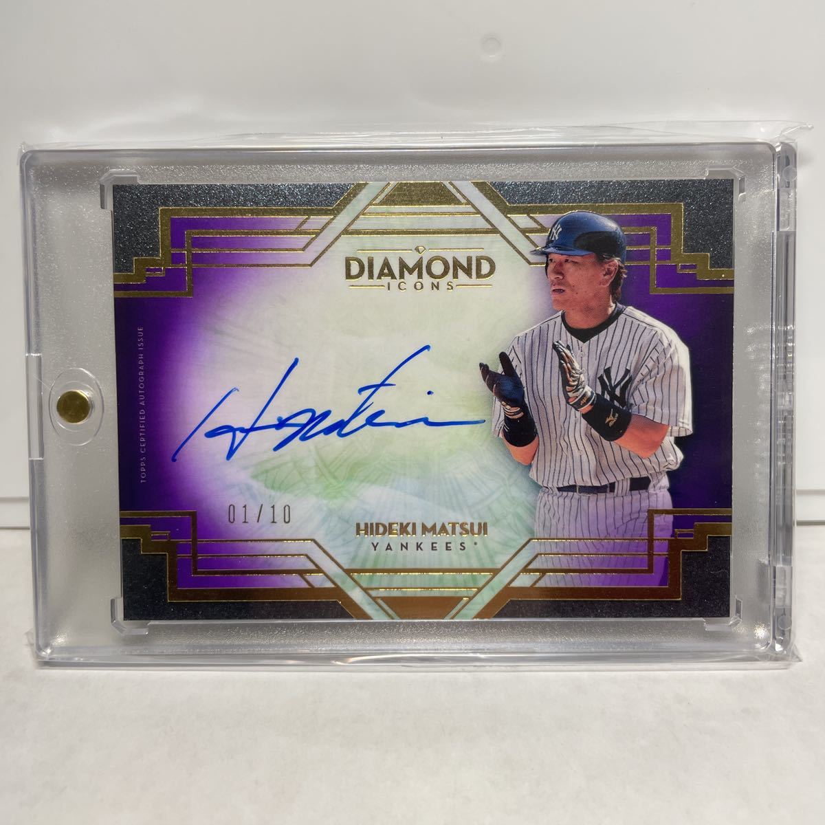 【 10シリ・ファーストナンバー 】 Hideki Matsui 松井秀喜　1/10 直書き　サイン　Auto 2021 Topps MLB 【検索ワード　BBM EPOCH 】_画像1