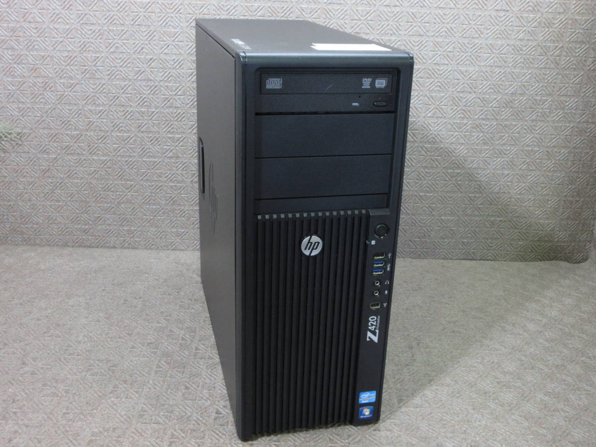 【※HDD無し】HP Z420 Workstation / Xeon E5-1620 3.60GHz / 16GB / Quadro 2000D / DVDマルチ / No.S475_画像1