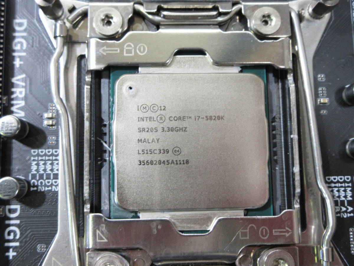 ASUS X99-A マザーボード (Ver.3701) / Core i7-5820K 3.30GHz 付き / BIOS起動確認 / No.S671_画像6