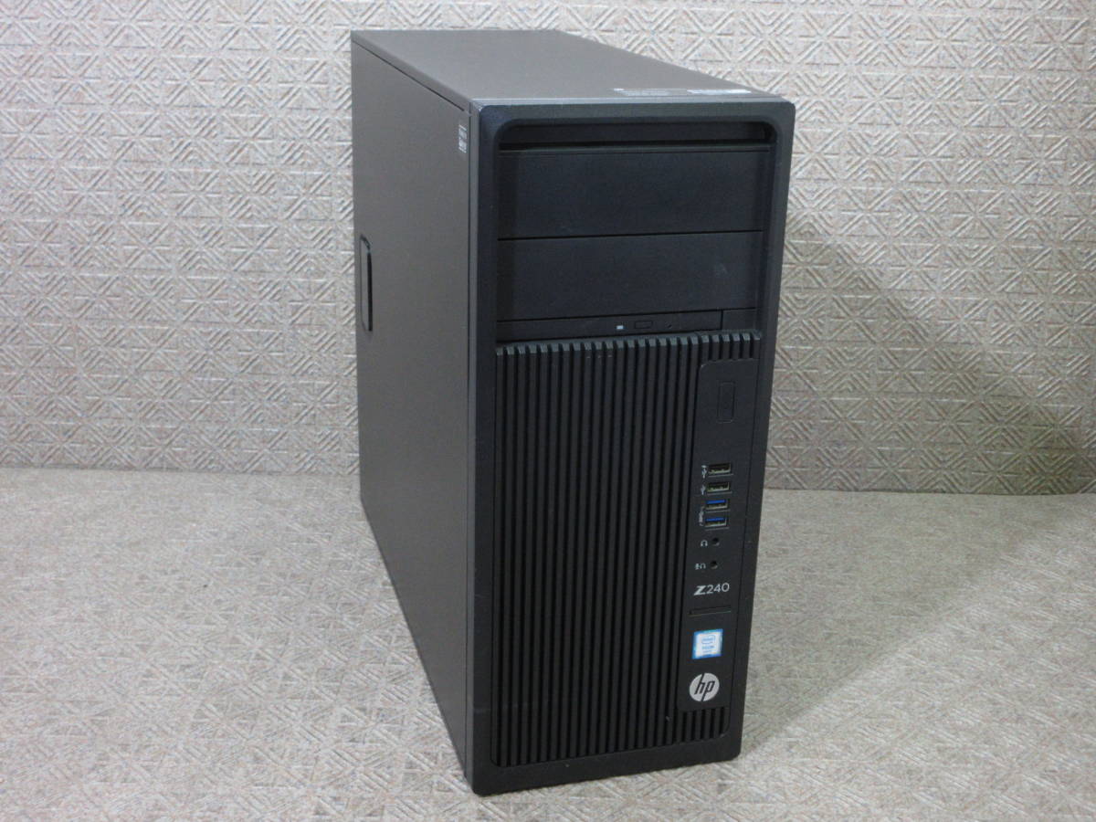 HP Z240 Tower Workstation (Win11認証済み) / Xeon E3-1270v5 3.60GHz / SSD 512GB / 32GB / Quadro K620 / DVD-ROM / No.S569