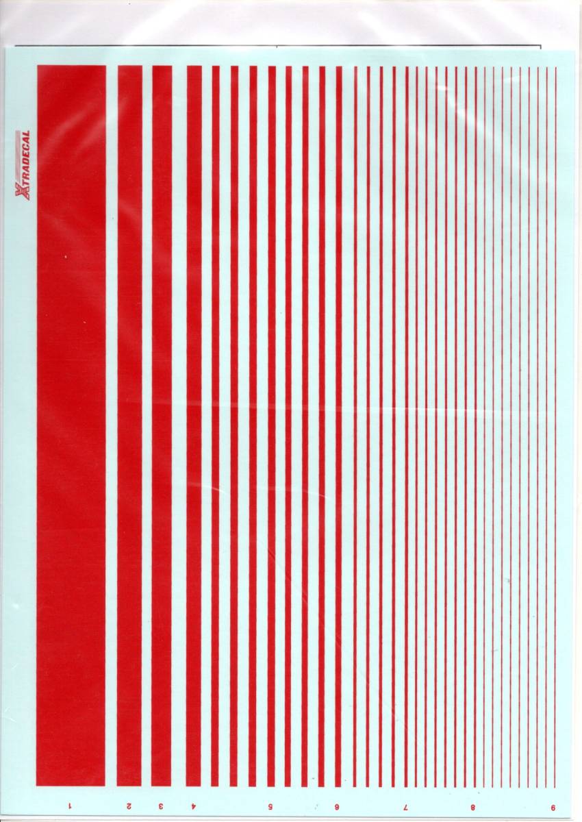 エクストラデカール Xtradecal XPS4 Red Parallel Stripes の画像2