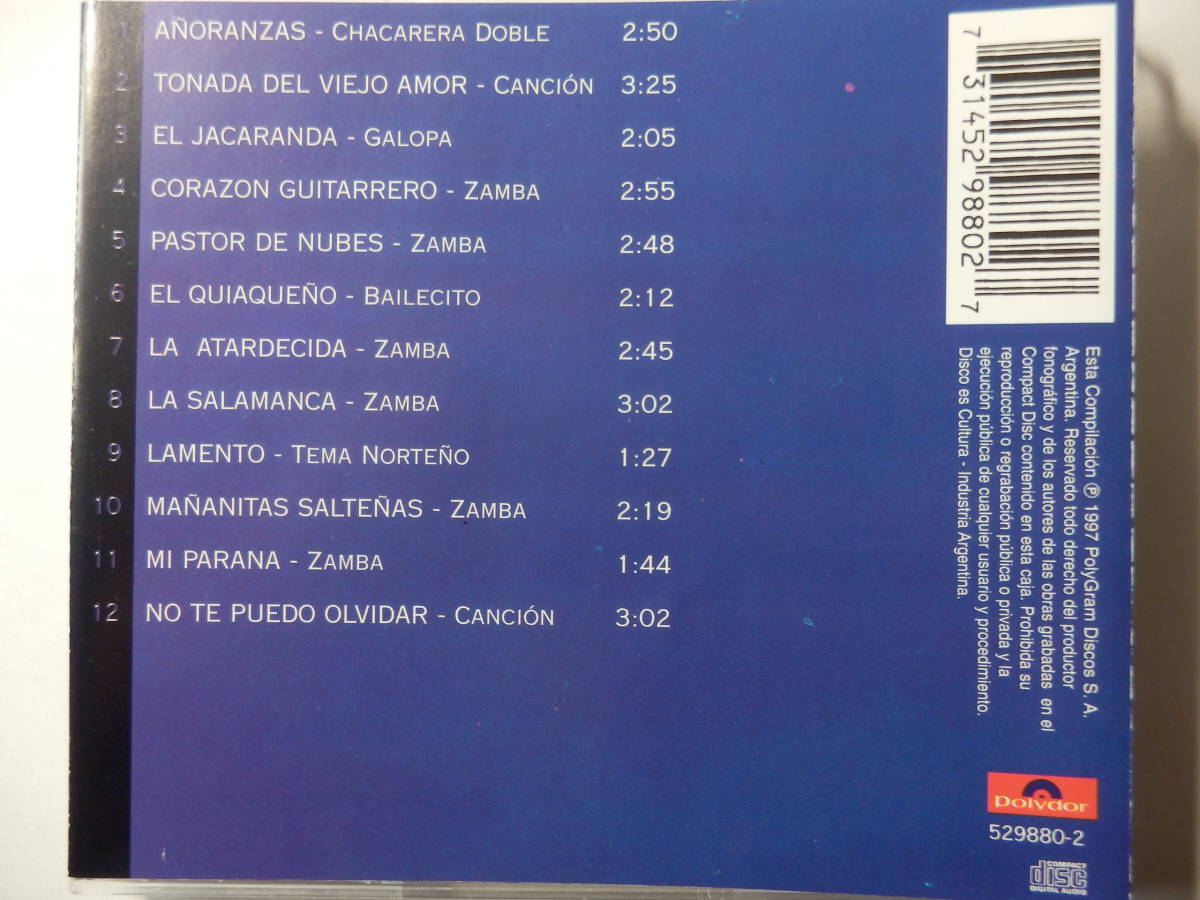 CD/アルゼンチン-サルタ- フォルクローレ/Los Fronterizos - Mananitas Saltenas/Anoranzas:Fronterizos/La Atardecida:Fronterizos_画像2
