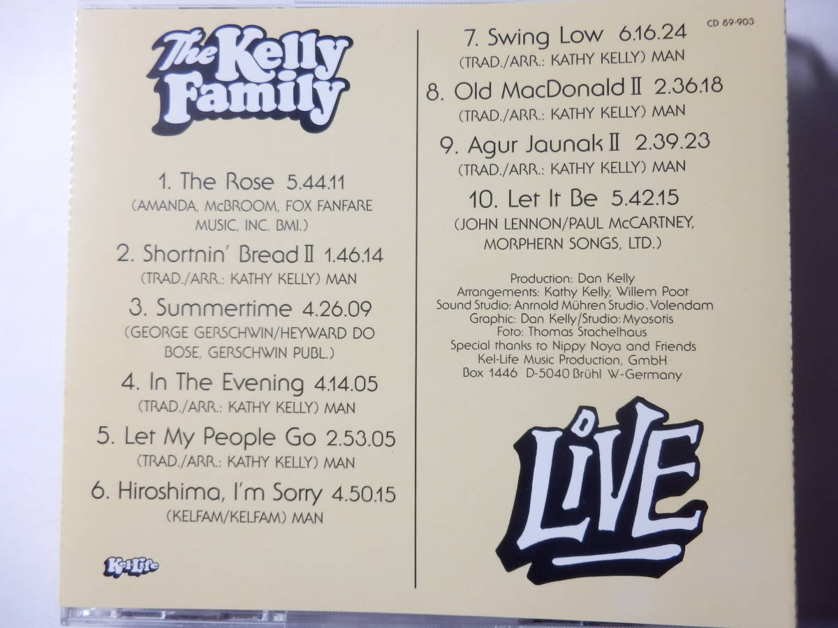 CD/アイルランド系-US- フォーク- ケリー.ファミリー/The Kelly Family- Live/The Rose:Kelly Family/Swing Low:Kelly Family/Let It Be Me_画像2