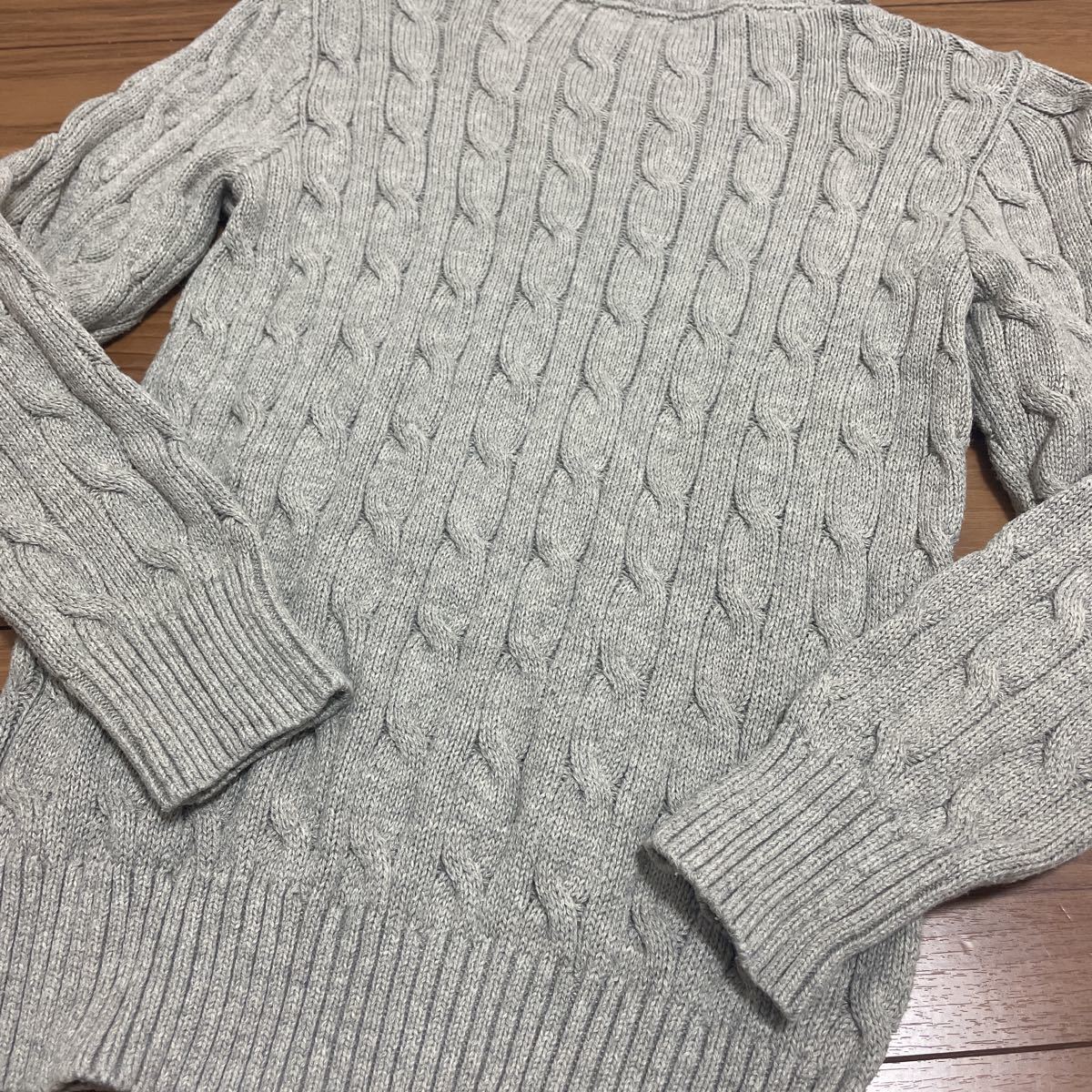 【美品】POLO RALPH LAUREN ポロ　ラルフローレン　キッズ　ケーブルニット セーター　120 7