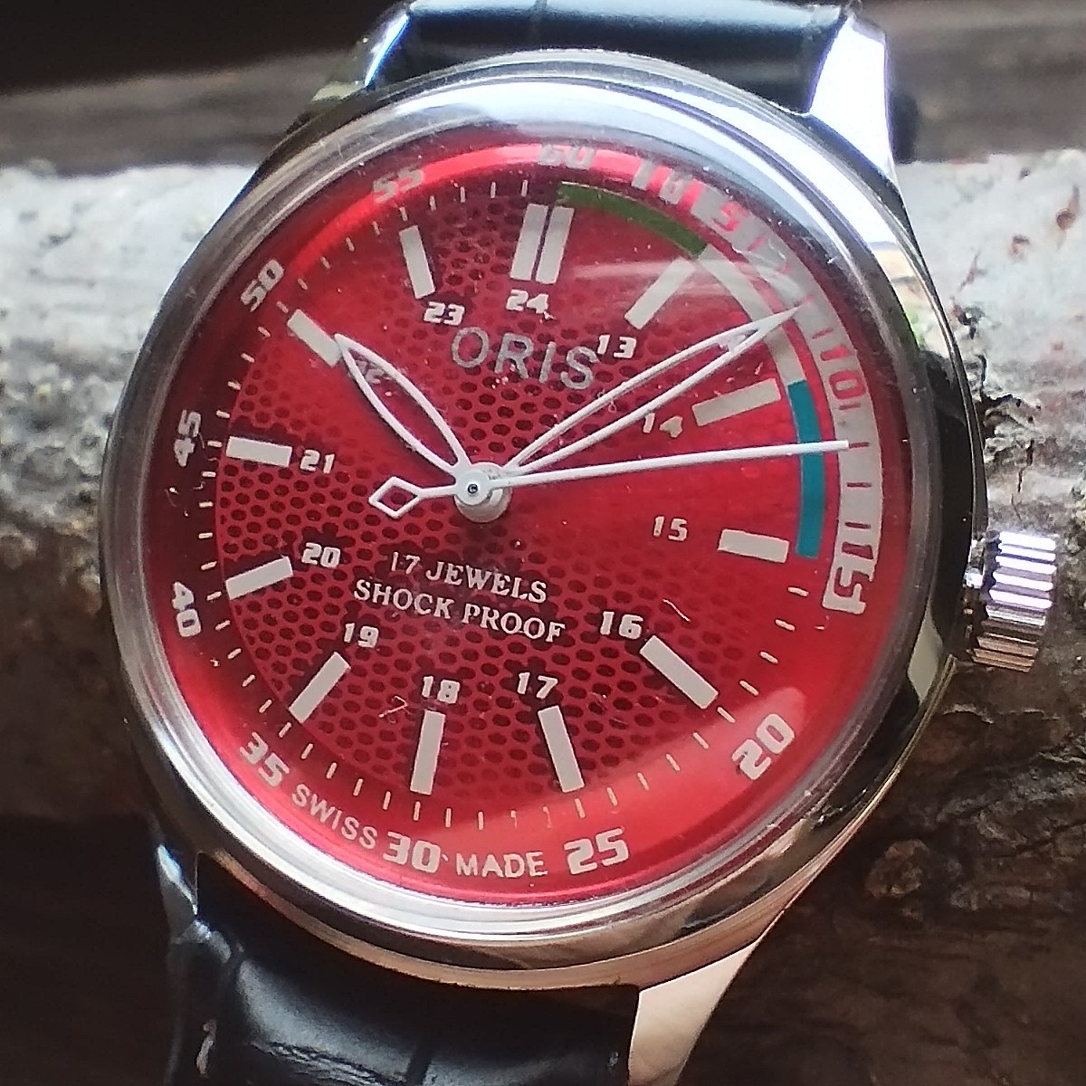 ●希少！●オリス■ORIS 手巻き機械式1980年代ヴィンテージメンズ腕時計アンティーク即納 男性人気ブランド1104eの画像1