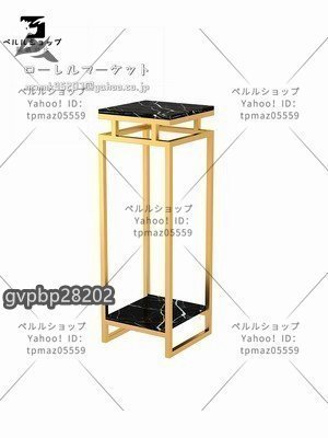 コンソールテーブル　花台　玄関テーブル 北欧　アンティーク調デザイン　植木置き　おしゃれ 幅30cm 高さ60cm_画像4