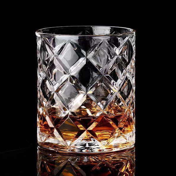 ウイスキーグラス ロックグラス ブランデーグラス ウイスキー　クリア グラス クリスタルグラス 350ml　２個セット_画像1