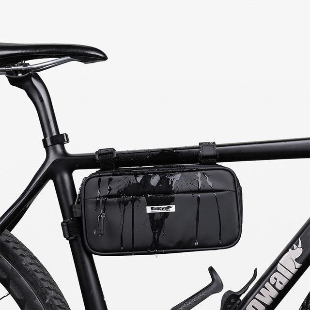 バッグ　自転車フロントバッグ 自転車フレームバッグ　ボディバッグ　ウエストバッグ　手提げバッグ　ショルダーバック　6WAY 2.5L 防撥水_画像5