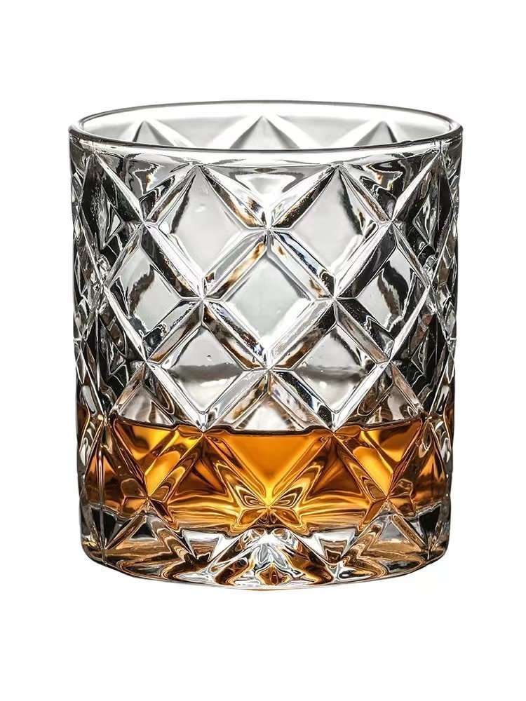 ウイスキーグラス ロックグラス ブランデーグラス ウイスキー　クリア グラス クリスタルグラス 350ml　２個セット_画像4