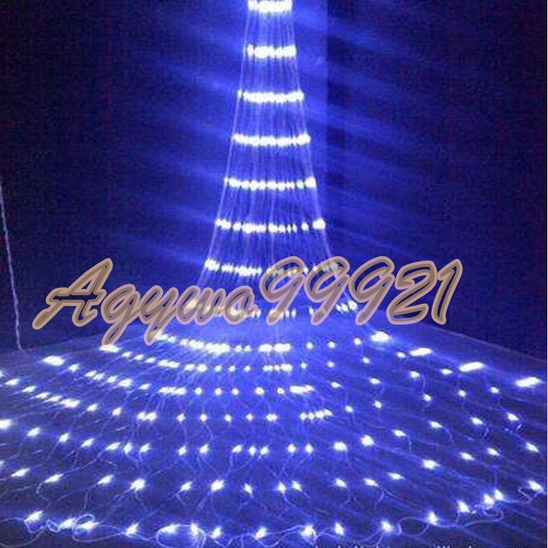 3X3M 320 Niagara LED illumination Christmas electrical equipment outdoors lighting 4 color -stroke ring light . star curtain light wedding lighting equipment ornament 