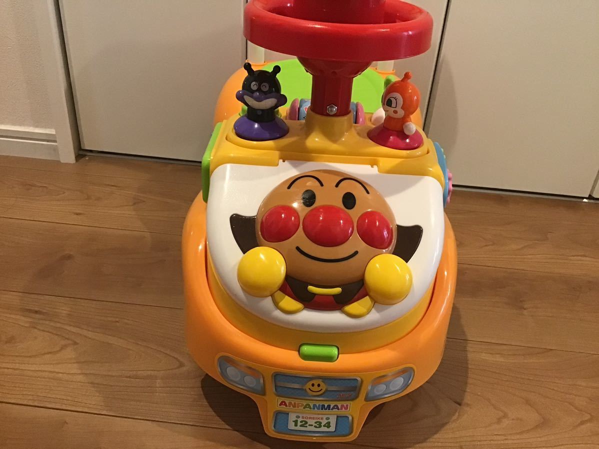 中古 アンパンマン よくばりビジーカー アンパンマンカー PINOCCHIO ピノチオ 玩具 _画像2